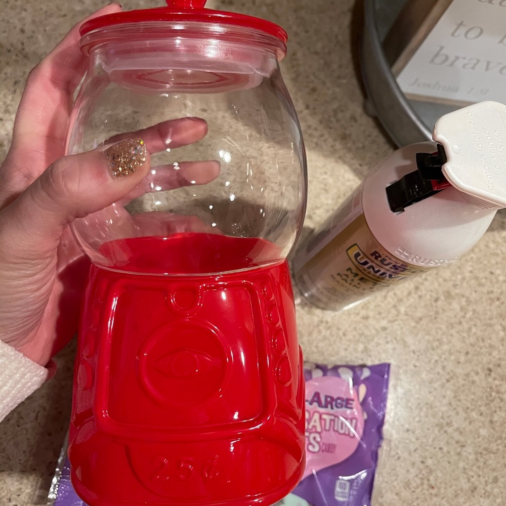 Two Target Bullseye gumball canister!!